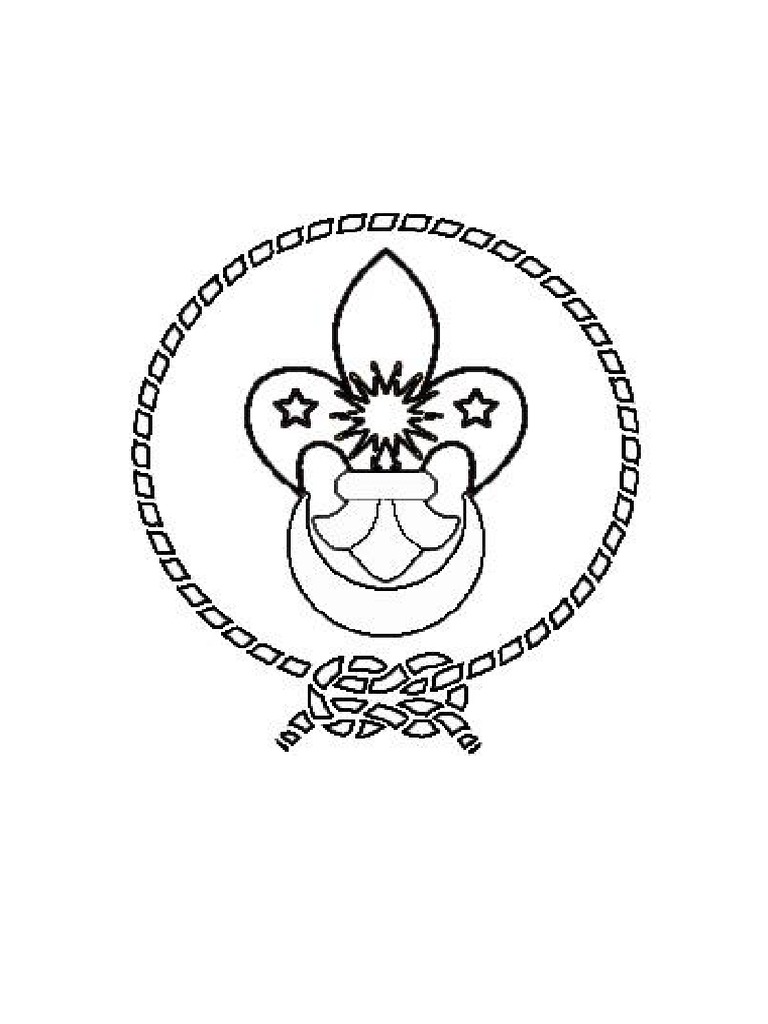 Logo Pengakap Malaysia Untuk Mewarna