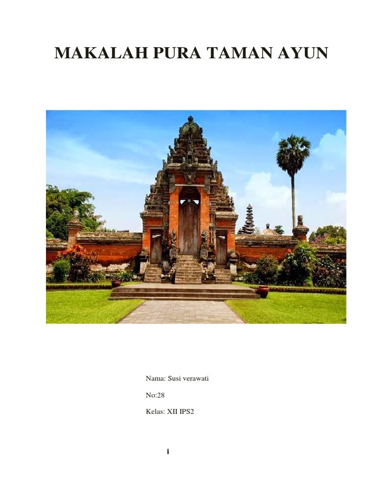 Makalah Pura Taman Ayundocx