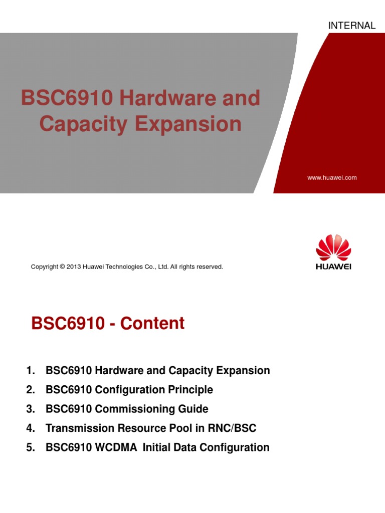 BSC6910 Hardware Capacity Expansion | PDF | Power Supply | Computer ...