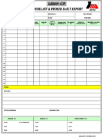 Technical Inspection: Size (INCH) Length M Surface of PRIMER (M 2) Quantity No