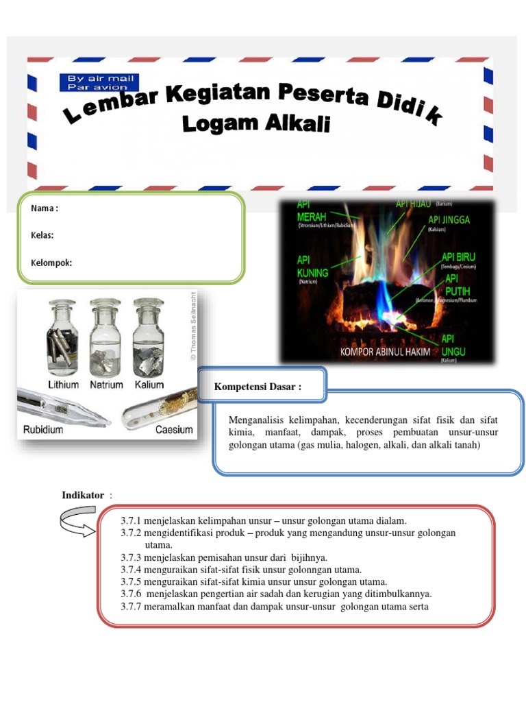 Lkpd Kimia Unsur Alkali