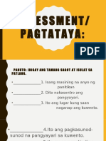 Assessment Pagtataya