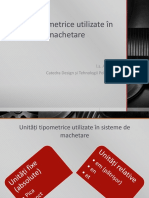 Unități Tipometrice PREPRESS