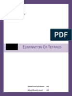 Limination F Etanus: Supervised By: Dr-Dalia El-Deeb