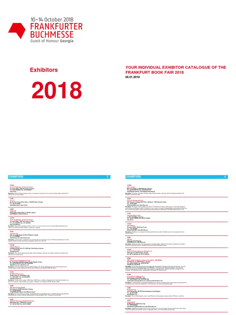 Exhibitors List PDF | PDF