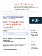 30 TOP SPECIAL PURPOSE DIODES Questions and Answers PDF SPECIAL PURPOSE DIODES Questions and Answers PDF