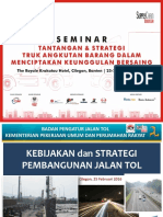 Kebijakan Dan Strategi Pembangunan Jalan Tol - BPJT Ir. Koentjahjo Pamboedi M.SC