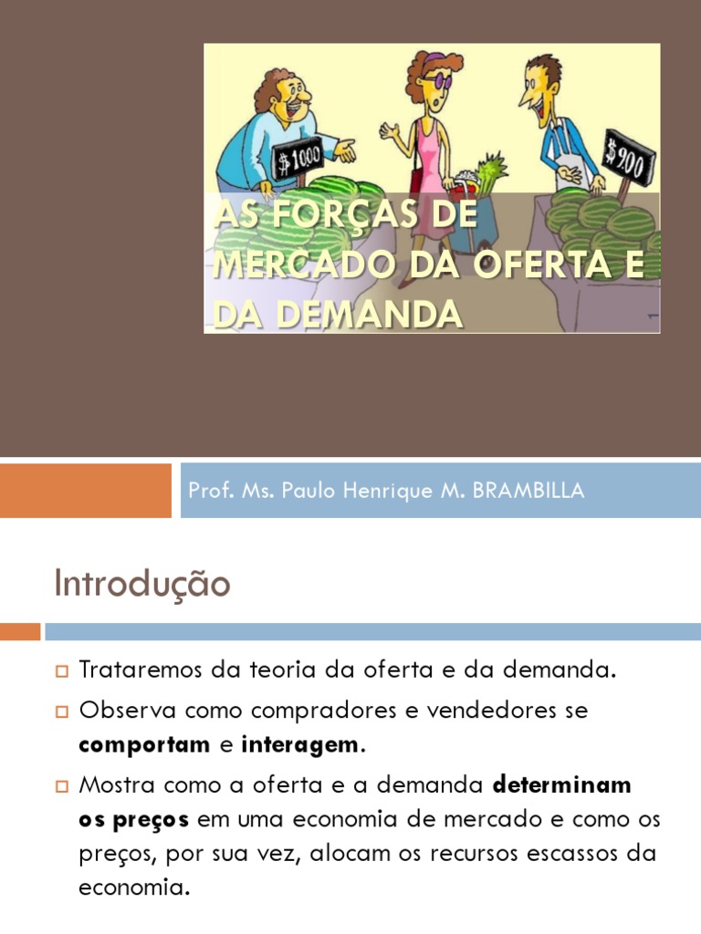 Aula 03 - Oferta J Demanda e Equilibrio de Mercado | PDF | Demanda ...