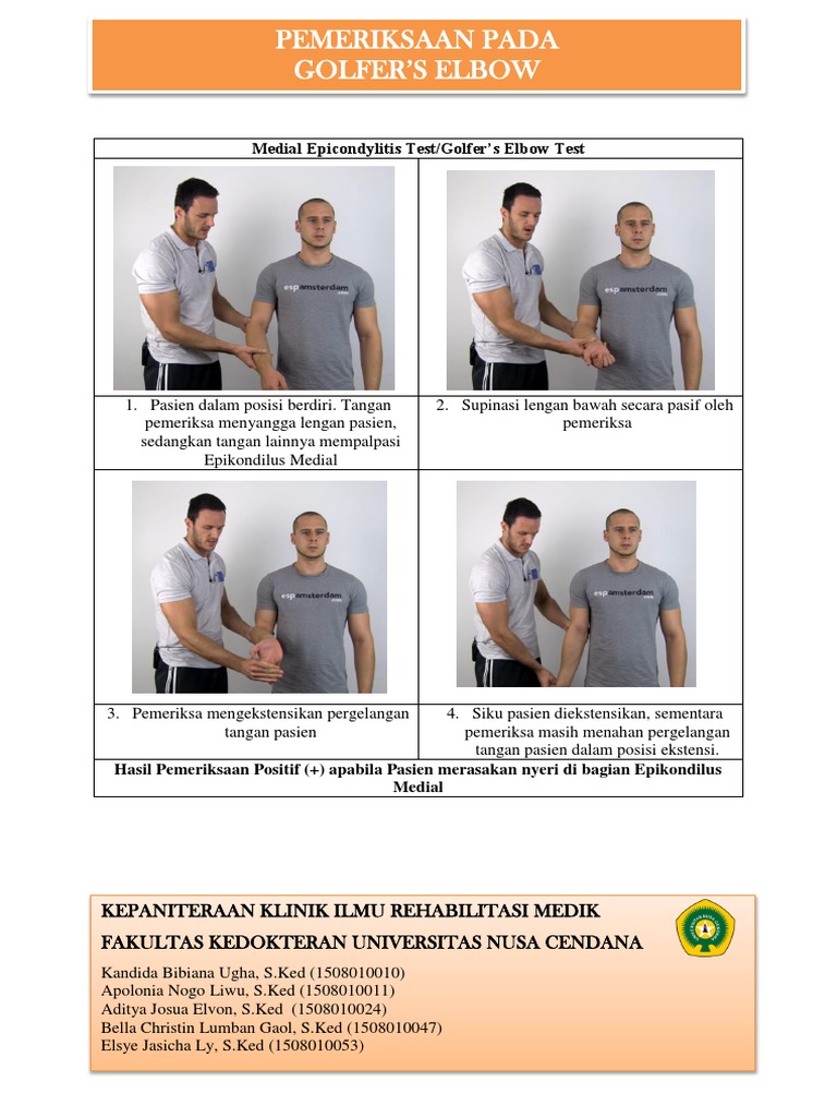 Medial Epicondylitis Test/Golfer Elbow Test PDF