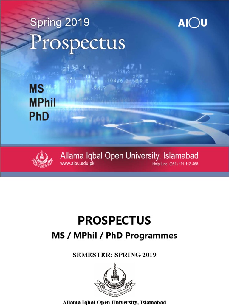 Prospectus | PDF | Thesis | Postgraduate Education