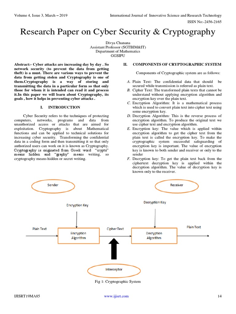 research paper on applications of cryptography