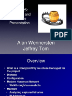 CNIT 125: Honeypot and Malware Presentation: Alan Wennersten Jeffrey Tom