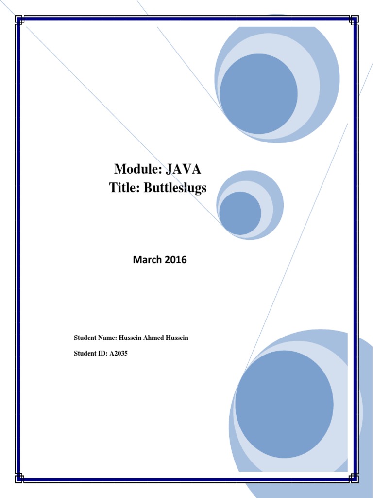 Module: JAVA Title: Buttleslugs: March 2016 | PDF | Computer Program ...