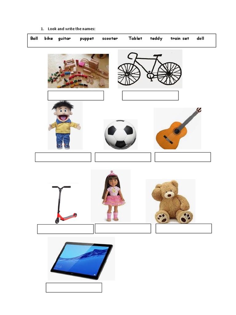 Ball Bike Guitar Puppet Scooter Tablet Teddy Train Set Doll | PDF