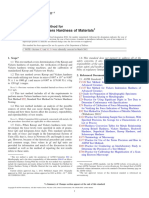 Knoop and Vickers Hardness of Materials: Standard Test Method For