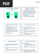 Crash Course in Prolog