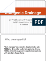 Autogenic Drainage: Dr. Vinod Ravaliya, MPT (Cardiothoracic) KMPIP, Shree Krishna Hospital Karamsad