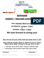parent teacher conference flyer eng   span 2018