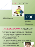 Handling Criticism