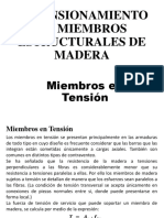 Diseño Elementos de Madera (Tension y Vigas en Flexion) - 1