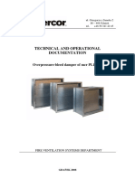 Technical and Operational Documentation: Overpressure-Bleed Damper of MCR PL1 Type