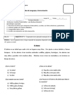 Evaluacion Lenguaje Abecedario y Comprension Lectora