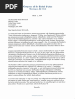 Letter to McConnell