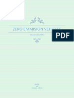 Zero Emmision Vehicles: (Document Subtitle)