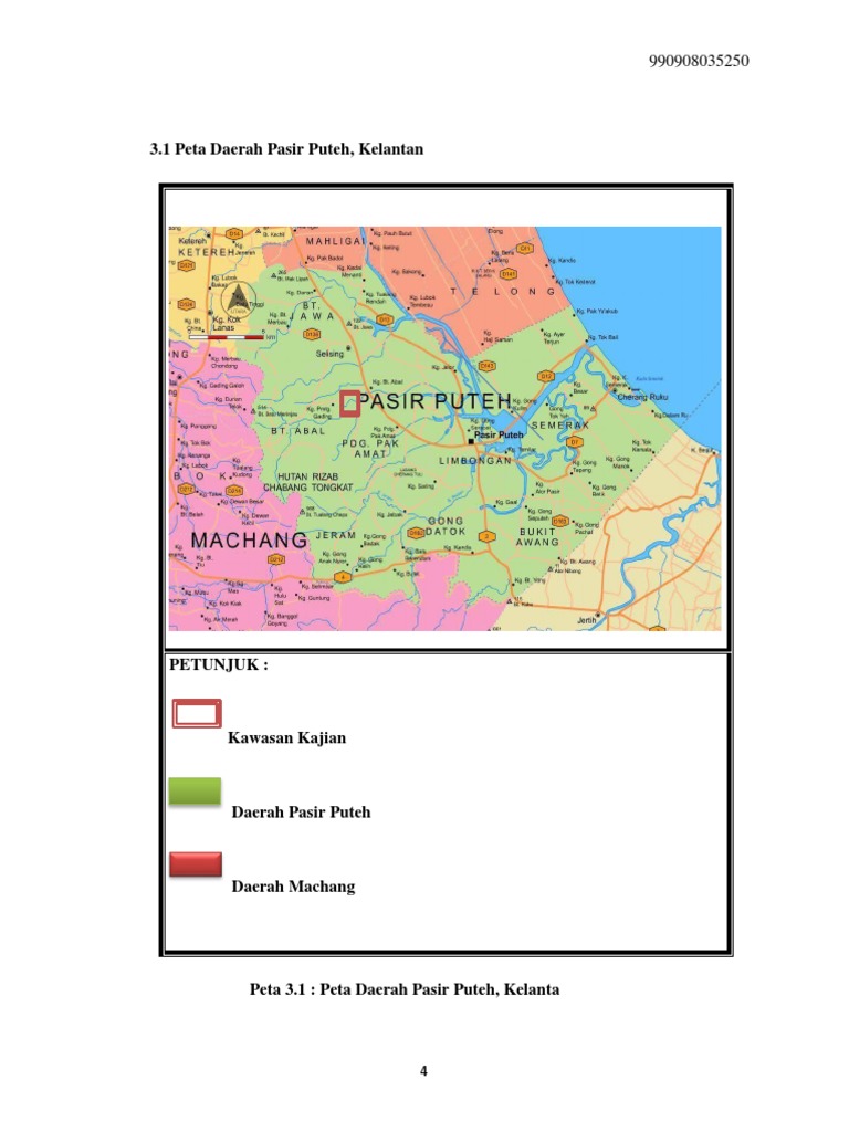 3.1 Peta Daerah Pasir Puteh, Kelantan | PDF