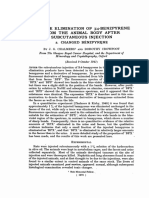 From-Injection: I41. The Elimination of 3:4-Benzpyrene The Animal Body After Subcutaneous