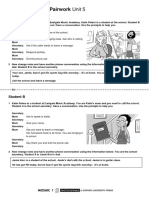 Communication: Pairwork Unit 5: Student A