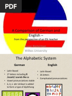 A Comparison of German and English - : Lauri Rintelman Wilkes University