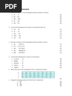 1 - Number Systems Homework