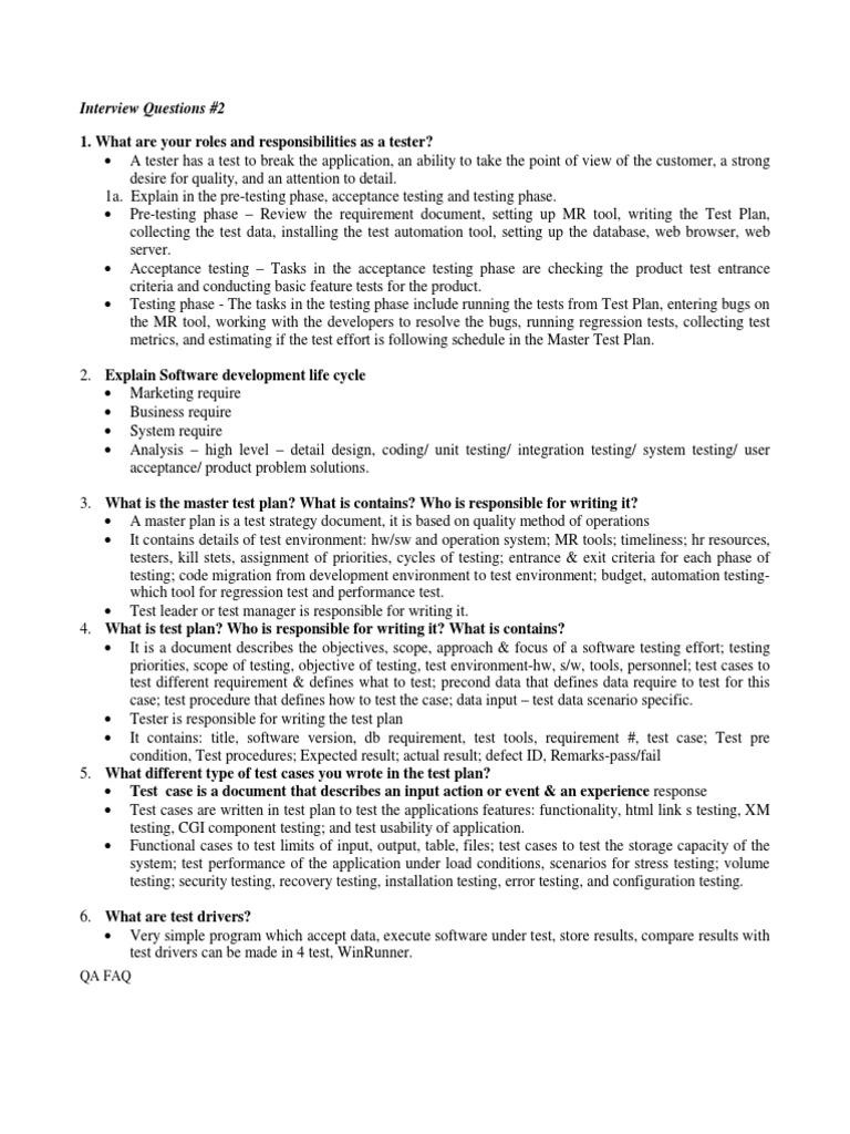 What Are Your Roles and Responsibilities As A Tester? Interview