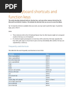 Excel 2016 for Windows keyboard shortcuts
