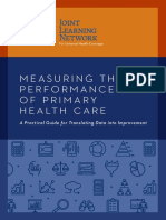 Measuring The Performance of Primary Health Care: A Practical Guide For Translating Data Into Improvement