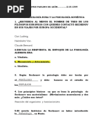 La Reflexología Rusa y La Psicología Soviética