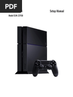 Playstation 4 Setup Manual: Model Cuh-2215B