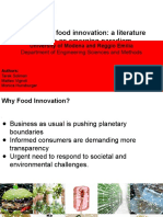 Responsible Food Innovation: A Literature Review On An Emerging Paradigm