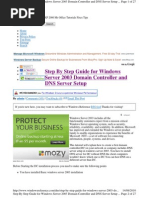Download Step by Step Guide for Windows Server 2003 Domain Controller and DNS Server Setup by stmustafa SN40183306 doc pdf