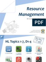 Resource Management: IB Computer Science