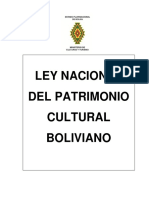 LEY  NACIONAL DE PATRIMONIO CULTURAL BOLIVIANO PARA EL TALLER DE SOCIALIZACION 13.11.13.pdf