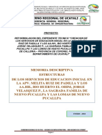 Memoria Descriptiva de Estructuras PDF