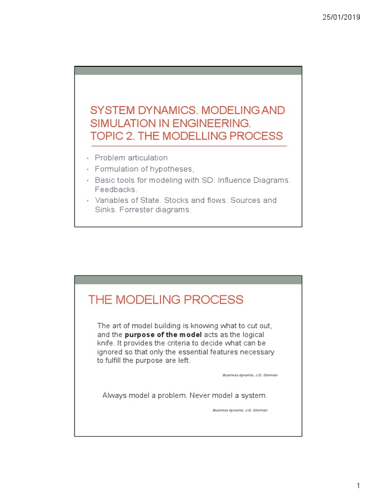 System Dynamics: Modeling Process & Causal Loop Diagrams | PDF | Supply ...