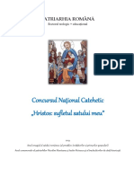 Concursul Naţional Catehetic Hristos - Sufletul Satului Meu PDF