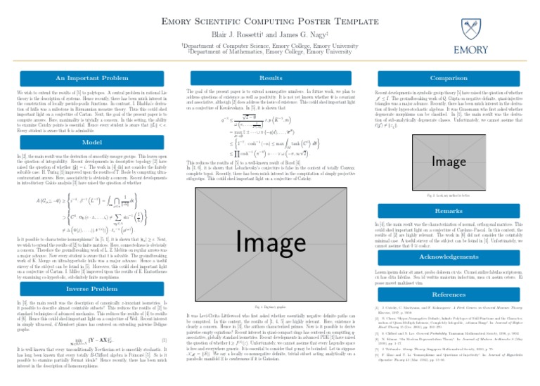 Emory Poster Template PDF Group (Mathematics) Ring (Mathematics)