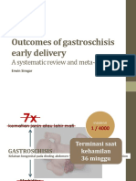 Outcomes of Gastroschisis Early Delivery - A Systematic Review and Meta-Analysis