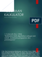 Kegunaan Kalkulator