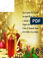 Tarjeta de Navidad Reymundo Ferrer