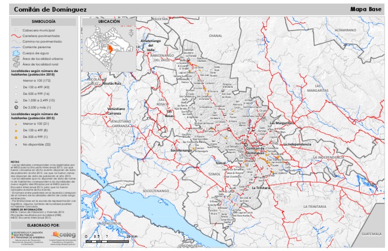 Mapa de Comitán de Domínguez, Chiapas | PDF